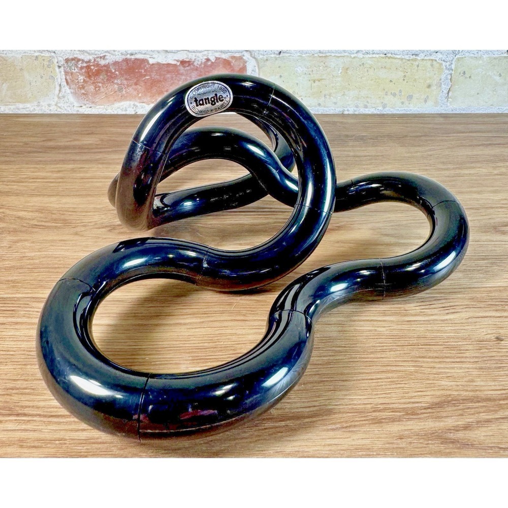 Tangle The Infinite Sculpture Richard X Zawitz Vintage Fidget Art Toy Black 1982